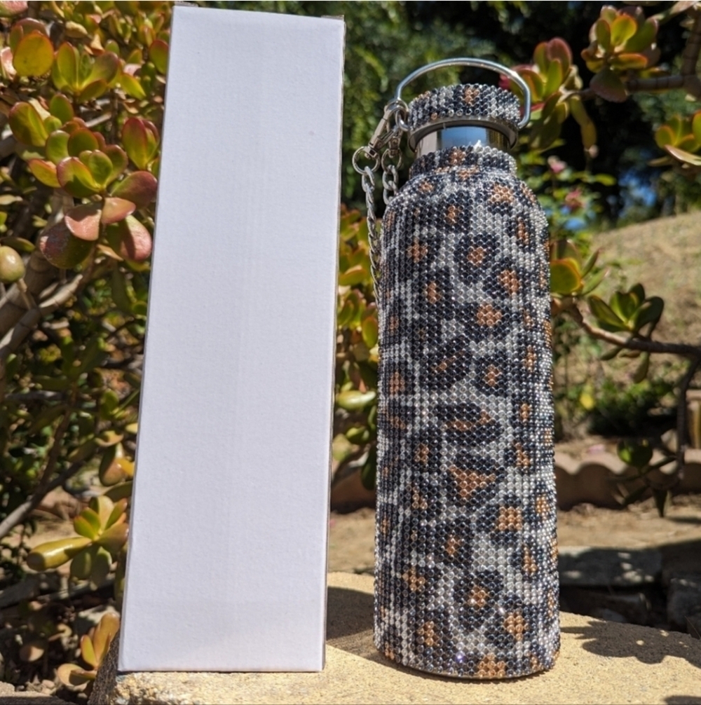 New Stylish Leopard Print Water Bottle